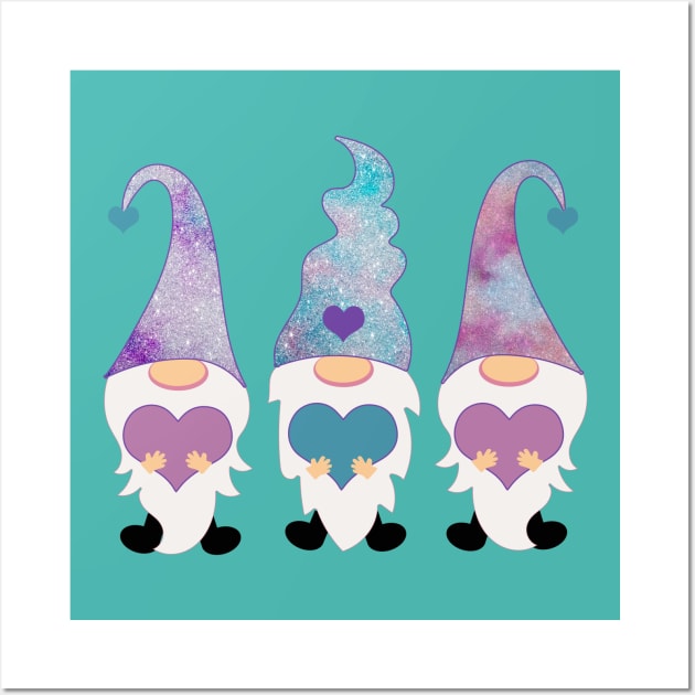 Galaxy Gnome Trio Wall Art by Imp's Dog House